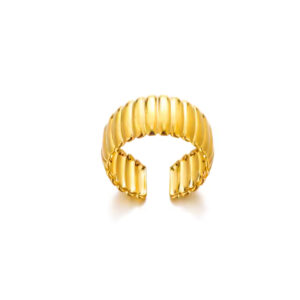 Anillo chunky ondas