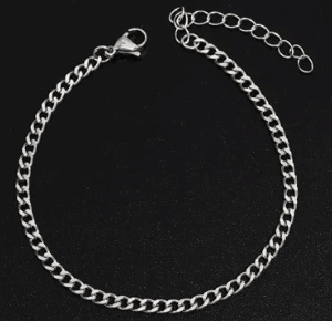 Silver chain bracelet